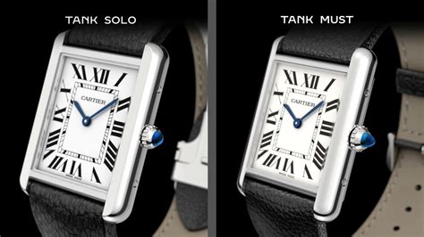 cartier tank.must small|cartier tank small vs large.